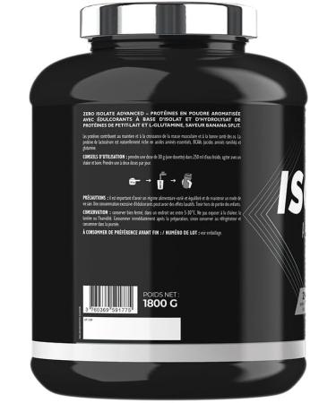 Superset Nutrition - Zero Isolate Advanced (1.8 kg) - Whey Isolate - 25 g protein per serving - 0 sugar 0 fat - Reduced lactose content - Ultra-filtered enriched with L-Glutamine - Banana Split - Buy Online on GoSupps.com