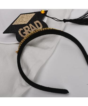 Graduation Cap Headband with Tassel for Women and Men - Mini Grad Headbands for Boys and Girls - Graduation Hair Accessories for Party Decor - Buy Online on GoSupps.com