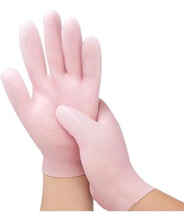 Healvian Hand Grooming Gloves 1 Pair Moisturizing Gloves Gel Spa Gloves Hydrating Cracked Hand Healing Gloves for Men Women Dry Hands Pink Massaging Hydrating Gloves - Buy Online on GoSupps.com