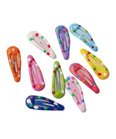 XIAHIOPT Clip Lovely Hair Barrettes Star/Bear/Bowtie/Square Shape Hairpin Unique Hairpins for Teenagers 10 drops of water