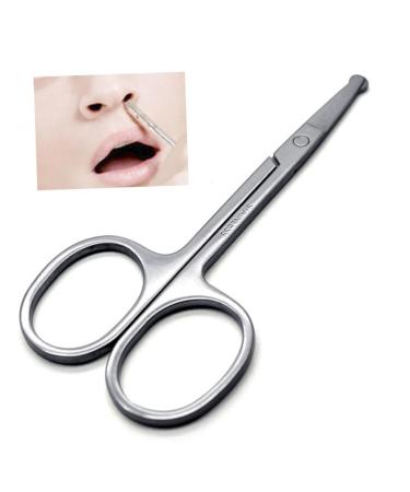 FRCOLOR Nose Hair Trimmer Scissors Eyebrow Scissors Nose Hair Rounded Tip Nose Hair Trimmer Facial Hair A Vibrissa Hair Trimming Makeup Tools