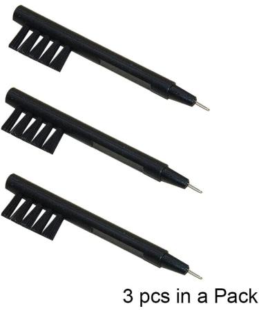 JIAHAO Hearing Aid Aids Cleaning Brush with Wax Loop Battery Magnet ABS & Nylon Material (Pack of 3) - Buy Online on GoSupps.com