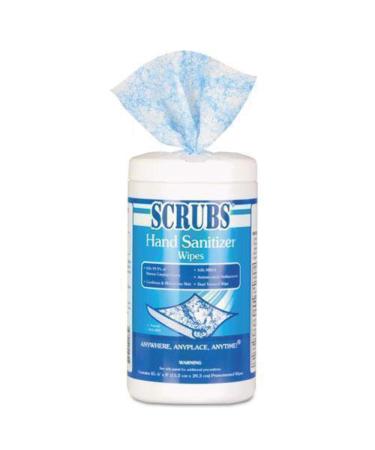S.C.R.U.B.S. Scrubs Hand Sanitizing Wipe Blue White 6 per Carton