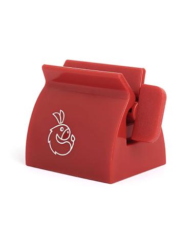 Toothpaste Squeezer Device Multifunctional Dispenser Holder Cleanser Clip Manual Lazy Tube Tool Press Bathroom Toothpaste Squeezer Clip Red