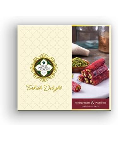 Finger Turkish Delight-POMEGRANATE FLAVORED with PISTACHIO-300 gr - Buy Online on GoSupps.com