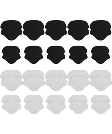 20 Pairs Sneakers Repair Patch - Heel Protection & Cushion for Oversized Shoes (Black & White) - Shoe Heel Repair Solutions - Buy Online on GoSupps.com