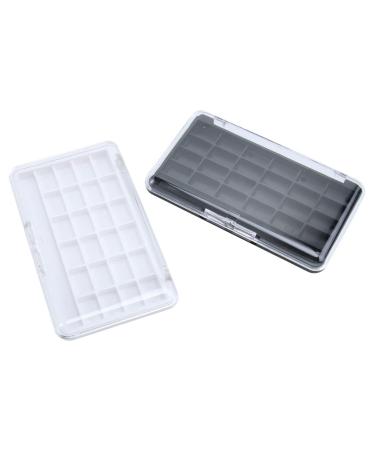 Fomiyes 2 PCs 24 grids empty cosmetic palette empty timberer pallets plastic eyeshadow powder pallet for women girls make-up diy eyeshadow
