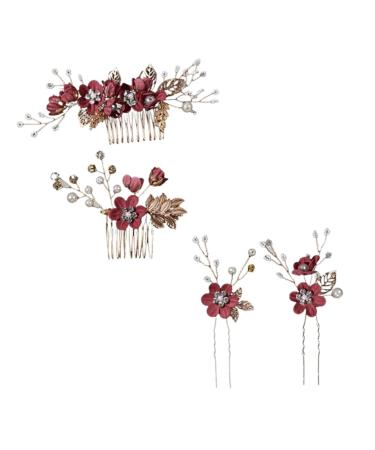 1 Set Hairpin Hair Comb Zinc Alloy Women's Wedding