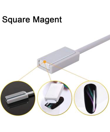 8Pcs Nail Magnet Tool Set for DIY Magic 3D Cats Eyes Nail Art - Manicure Magnet Stick & Pen for UV Gel Polish - Buy Online on GoSupps.com