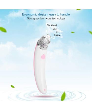 Blackhead Sucker Nasal Aspirator for Newborns & Women - Pink Electric Nose Cleaner for Deep Facial Cleansing and Skin Care - Buy Online on GoSupps.com
