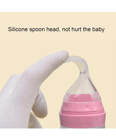 Buy Food Grade Silicone Baby Bottle Spoon - Gum Massage & Squeeze Design for Easy Baby Feeding - Buy Online on GoSupps.com