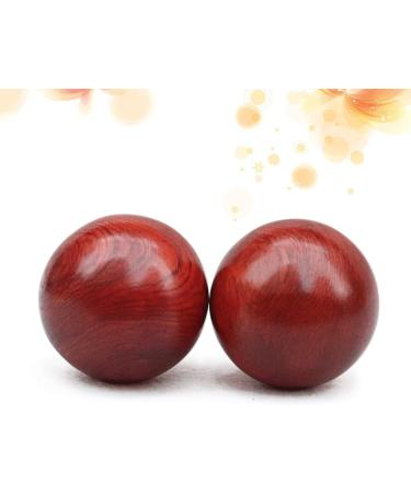 Coolhiya 2-Pack Chinese Medicine Balls - Wooden Massage Rolls for Muscle Relief & Health Care - 6cm Red Fitness Device - Buy Online on GoSupps.com