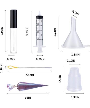 30 Pcs 10ml Lip Gloss Tubes with Wand - Refillable Lip Balm Bottles in Multiple Colors - Includes Packing Tools - Buy Online on GoSupps.com