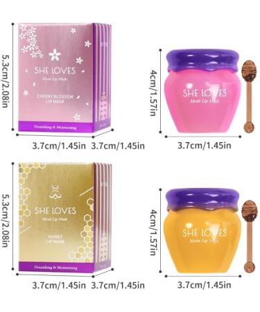 Mini Honey Pot Lip Balm Bee Balm Honey Strawberry Moisturizing Sleeping Mask Reduces Lip Wrinkles - Buy Online on GoSupps.com
