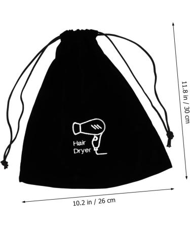 FOYTOKI 3 Pcs Organizer Bag Black Wig Flannel Black Purse Storage Organizer - Buy Online on GoSupps.com