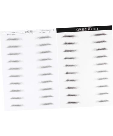 Beavorty 6 Sheets Pairs Black Sticker Artificial Eyebrow Patch Eyebrow Stickers Disposable Makeup Tools 6d - Buy Online on GoSupps.com