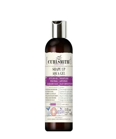 Curlsmith – Shape Up Aqua Gel, Lightweight Styling Gel with Proteins for Damaged Hair (8fl oz) 8 Fl Oz (Pack of 1)