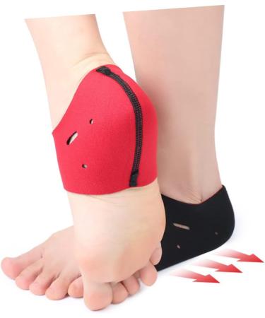 5 Pairs Silicone Heel Covers - Comfortable Heel Support & Protection for Men and Women | Heel Socks & Gel Pads for Foot Care | Black SBR - Buy Online on GoSupps.com