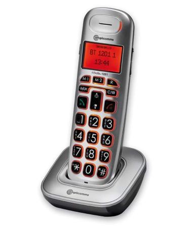 Amplicomms BigTel 1201 Additional HandSet - Big Button Phone for Elderly - Loud Phones for Hard of Hearing - Hearing Aid Compatible Phones