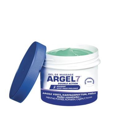 NaturAvignon Argel 7 gel de massage g nes articulaires et contracture musculaire | argile verte harpagophytum | genoux douleur dos |effet cryoth rapie | massage et relaxation | pot 120mL New
