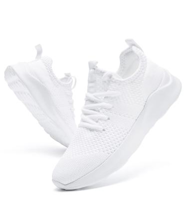 CAIQDM women sneakers sneaker shoes women sports shoes running shoes tennis shoes running women walking shoes street running shoes outdoor slippery breathable light weight 39 EU 01 white