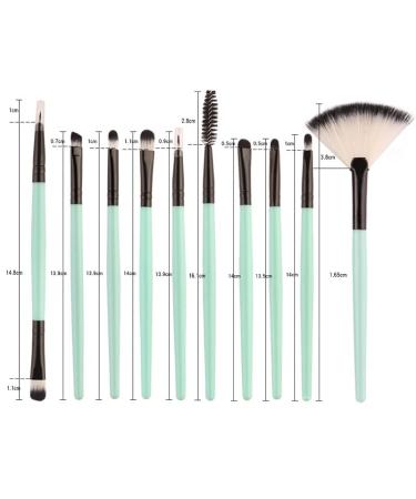 18-Piece Makeup Brush Set - Blush Eye Shadow Lip Brushes | Beauty Kit for Flawless Application - Buy Online on GoSupps.com