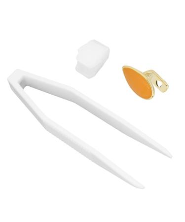 ZJchao Hip Hop Teeth Single Removable Mouth Teeth Halloween Dentures Ornaments Accessories Teeth for Halloween Parties Hip Hop Performances (Orange)