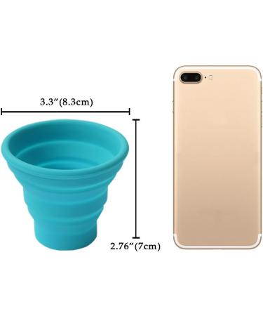 Ecoart Silicone Collapsible Travel Cup - 1 Pack, Blue | Ideal for Outdoor Camping and Hiking - Buy Online on GoSupps.com