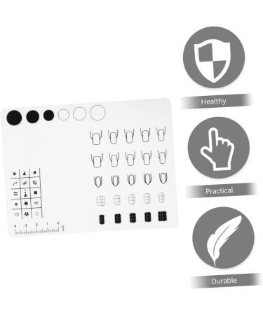 minkissy 1pc Silicone Manicure Pad Silicone Pad White Printing - Buy Online on GoSupps.com