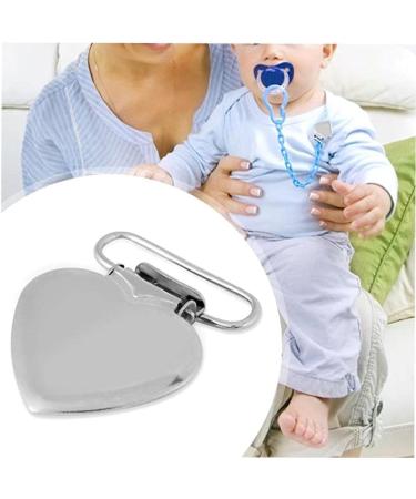 DANOAH 10Pcs Heart Shaped Suspender Clips - Baby Teething Blanket & Pacifier Holder Set - Buy Online on GoSupps.com