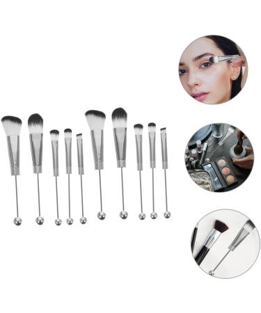 Angoily 2 Sets Metal Handle Makeup Brush Stainless Steel Handle Makeup Brushed Loose Powder Brush Face Oblique Head Blush Brush Concealer Brush Travel Eyebrow Brush Aluminum Alloy - Buy Online on GoSupps.com