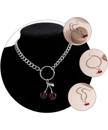 CALLARON Cherry Chain Necklace 1pc Cherry Necklace Friendship Necklace Necklaces Jewelry Neck Chain Cold Wind Present - Buy Online on GoSupps.com