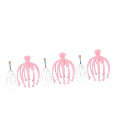 Tovinanna 3 sets of head massage scalp massage scalp massage head-head skin massage device acupuncture massage scalp massage tool Multifunction massage device multi-purpose scraps