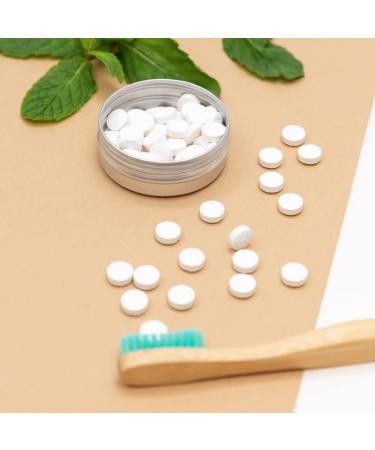 Bamboo Toothpaste Tablets for Adults | 80 Natural Vegan & Plastic-Free Pills | Eco-Friendly Fluoride Dental Care - Buy Online on GoSupps.com