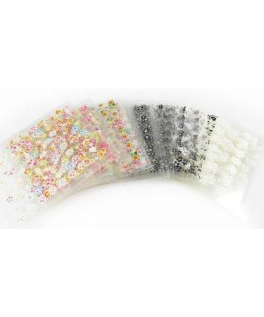 40 sheets 3D Mix Painted Nail Art Sticker Tip Decal Decorations + 10 free - Buy Online on GoSupps.com
