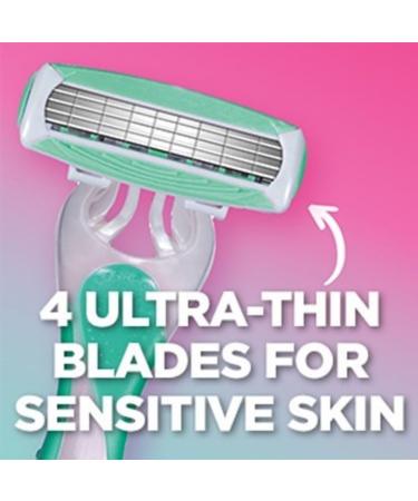 WILKINSON SWORD - Quattro For Women | Sensitive Comfort | Pack of 3 Disposable Razors - Buy Online on GoSupps.com