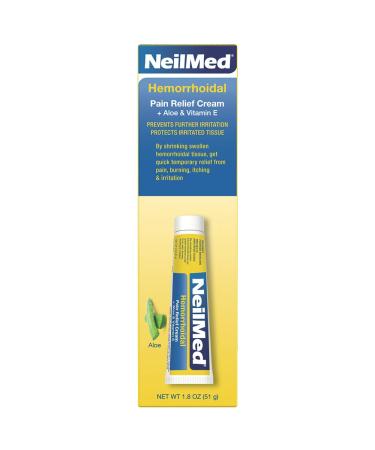 NeilMed Hemorrhoidal Pain Relief Cream with Aloe & Vitamin E | Soothes Burning Itching & Discomfort | 1.8 oz - Fast International Shipping - Buy Online on GoSupps.com
