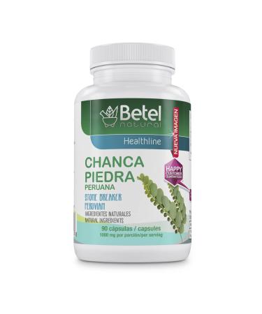 Premium Chanca Piedra (Stone Breaker) Capsules by Betel Natural - 1000 mg Per Serving - All Natural Urinary Tract Support - 90 Capsules