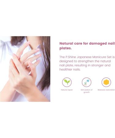 INLAQ P-SHINE Japanese Manicure Set: Traditional Art for High Gloss Finish and Healthy Nails with Premium Nail Care and Natural Materials | Complete Set Full - Set - Buy Online on GoSupps.com