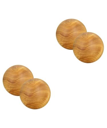 Tovinanna 4 piece massage globe fitness massage balls wood massage ball finger massager stress ball neck massage device handmade balls hand massage balls wooden tool trainer handball