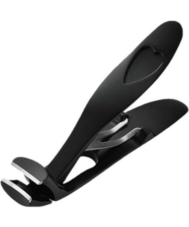 Angle Head Nail Clippers for Thick Nails Wide Jaw Ergonomic Nail Clippers for Seniors Premium Steel Toenail Clippers Nail Clipper with Collection Container for Men Black Single - Buy Online on GoSupps.com