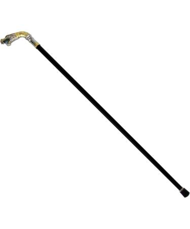 Silver Plated Dragon Head Cane Walking Stick - Buy Online on GoSupps.com