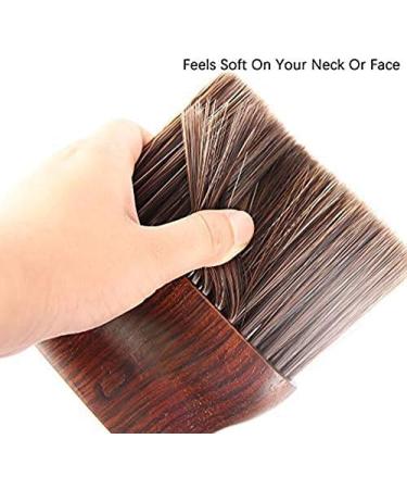 Beifenl Barber Neck Duster Brush for Hair Cutting Soft Neck Cleaning Brush Professional Salon Barber Tool Red-Brown 2 - Buy Online on GoSupps.com