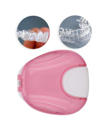 Orthodontic Retainer Case - Portable Waterproof Denture Box with Lid (Pink) - Ideal for Travel & Storage - Buy Online on GoSupps.com