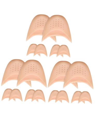 NOLITOY 18 Pcs Toe Protector Metatarsal Pads for Women Reusable Toe Pouch Metatarsal Cushion Ballet Toe Pouch Shoe Inserts Ballet Toe Cover Silicone Gel Sebs Multifunction