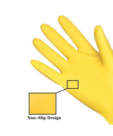 Waterproof Rubber Flushing Gloves - Oil-Resistant Cleaning Pair for Kitchen Laundry Car Wash & Pet Care (2 Pairs Medium) - Buy Online on GoSupps.com
