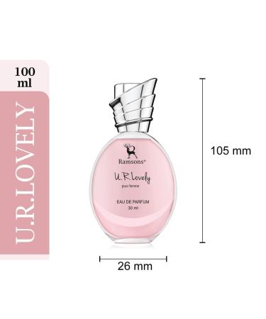 U R Lovely Eau De Parfum for Women 30ml | Fruity and Floral Blend with Enchanting Notes of and Vanilla | All-Day Freshness | For Modern Woman - Buy Online on GoSupps.com