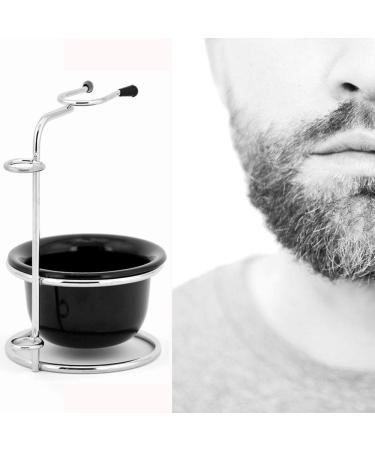 Color Set Beard Bowl Stand for Men | Grooming Manual Shaving Brush - One Size - Black - Buy Online on GoSupps.com