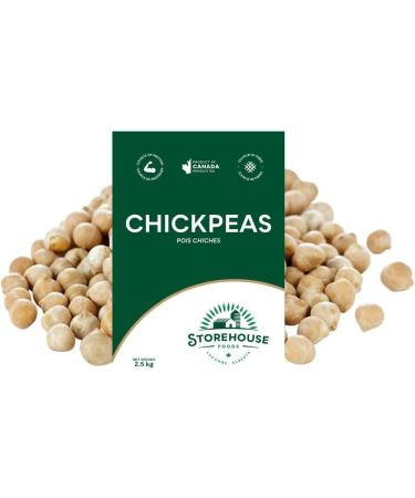 Chickpeas Garbanzo Beans 2.5 kg (5.5 lb) Non-GMO Product of Canada Enjoy nutritious chickpeas grown by Canadian farmers as an excellent source of protein and a staple in vegan diets. - Buy Online on GoSupps.com