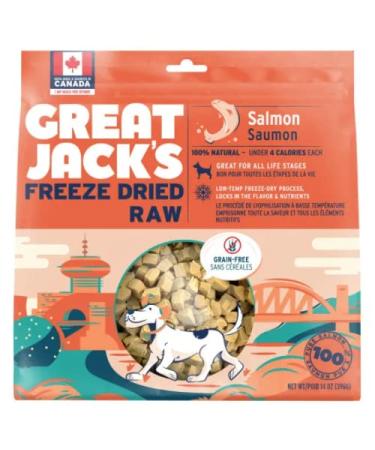 Great Jack's Freeze Dried Raw Treats - Salmon - 14 oz